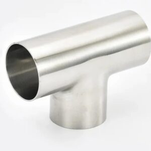 Metal China Manufacturer 304 316L welded tee T6 large diameter equal diameter tee pipe fitting